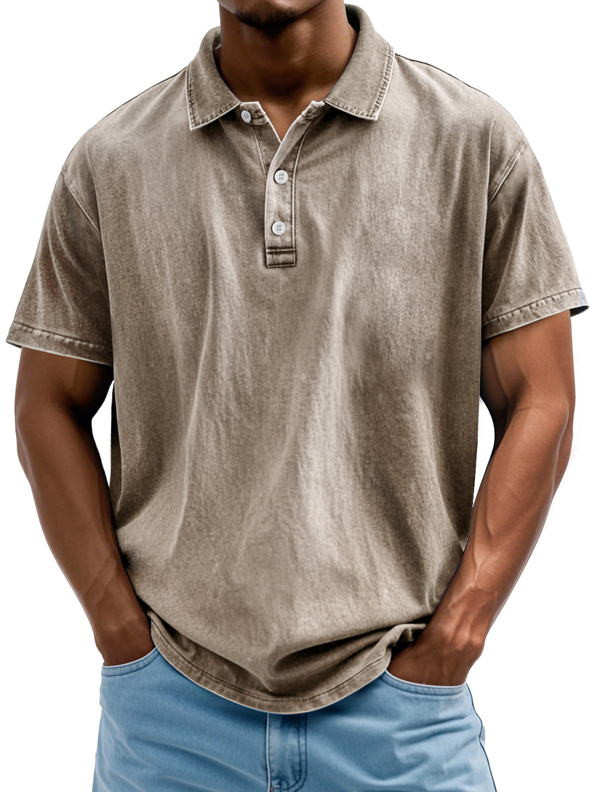 Pure Baumwolle Polo Hemd