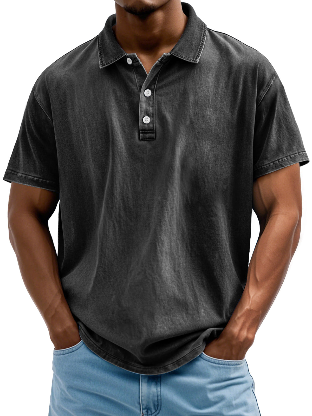 Pure Baumwolle Polo Hemd
