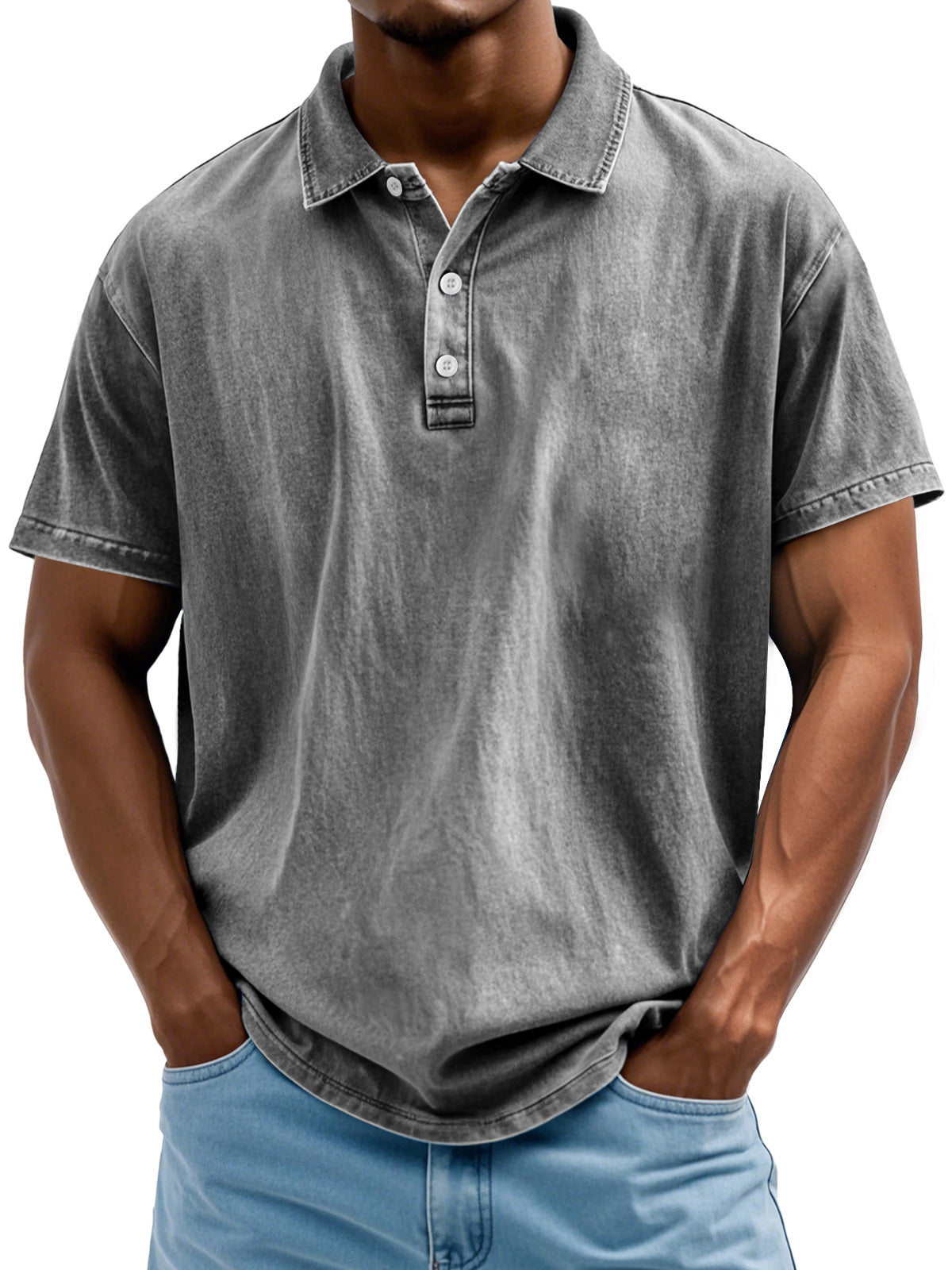 Pure Baumwolle Polo Hemd