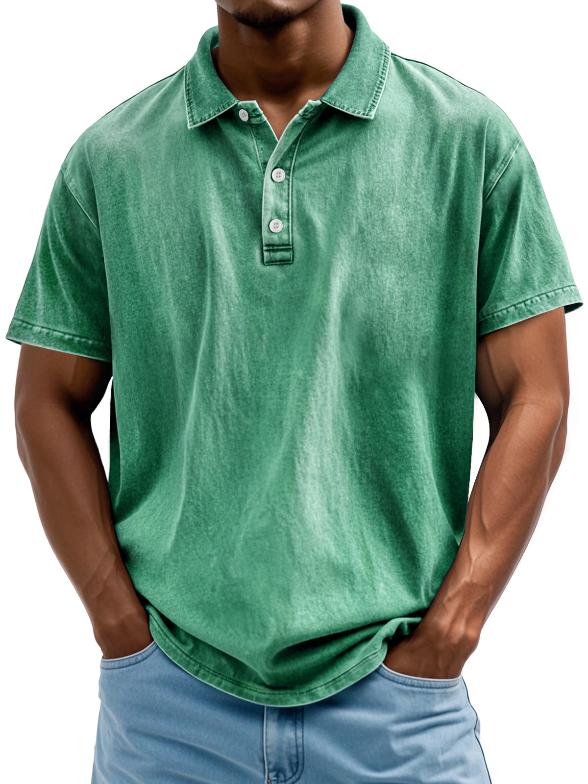 Pure Baumwolle Polo Hemd