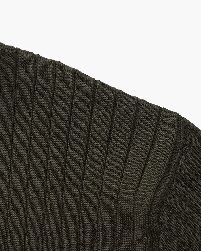Premium Geripptes Poloshirt