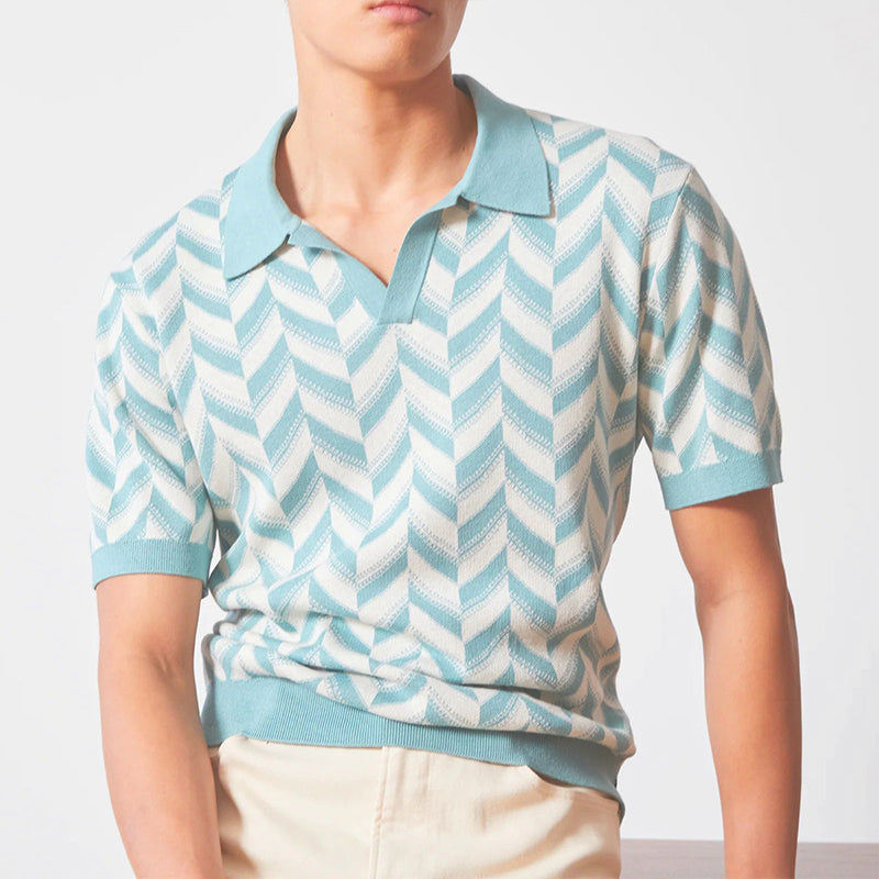 V-neck Polo Hemd