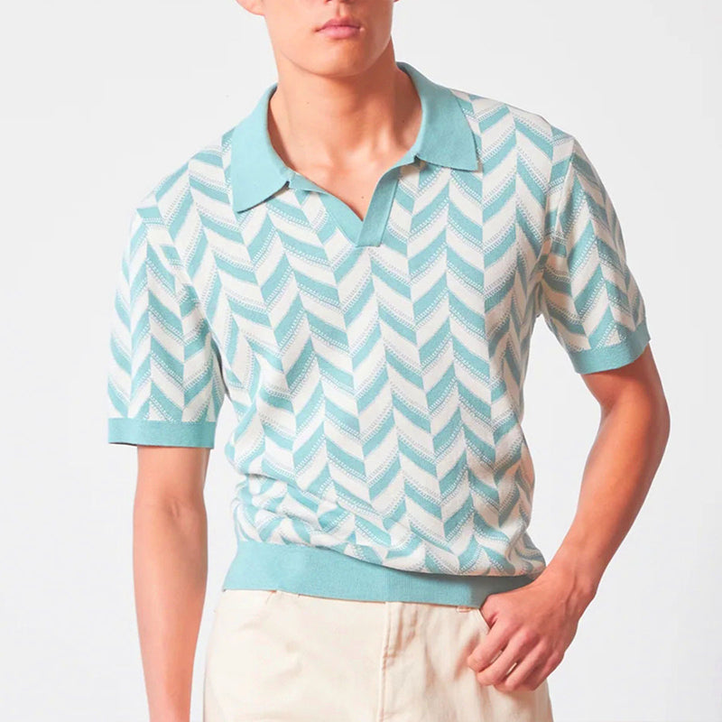V-neck Polo Hemd